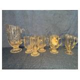 Pitcher and mugs