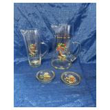 Glass serving ware