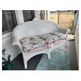 Wicker loveseat