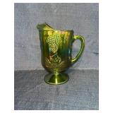 Carnival glass pitcher