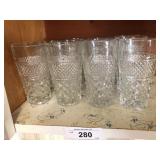 Set of drinking glasses