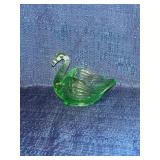 Uranium glass swan