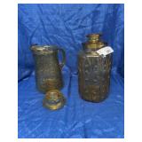 Amber jar & pitcher