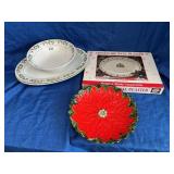 Christmas serving dishes