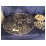 L. E. Smith pinwheel platter