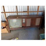 Vintage console television