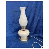 Milk glass lamp