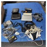 Headphones. DVD players