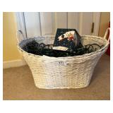 Basket of Christmas lights