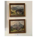 Framed paintings