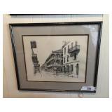 Framed sketch art by Coleman