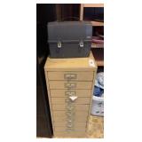 File cabinet & lunch box