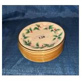 Mikasa Christmas dessert plates