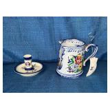 Pottery candle holder