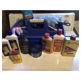 Cleaning products and caddy