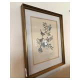 Framed art by Anne Wortham Richardson