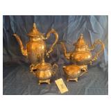 Silver plated tea set