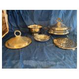 Silverplated bowls and accessories