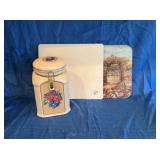 Cutting boards and canister