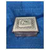 MidCentury Pink Incolay Stone Box