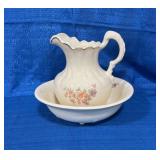 Wash basin and pitcher