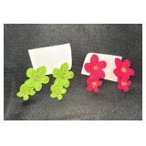 new floral drop earrings