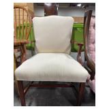 Cream and wooden Chair