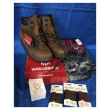 Wolverine boots mens 9.5