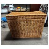 large Wicker Chest with lid