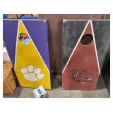 Clemson and Carolina Corn Hole Boards