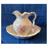 Wash basin and pitcher