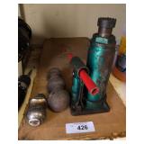 Bottle jacks and trailer hitch ball