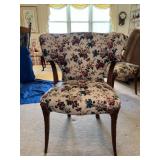 Floral side chair