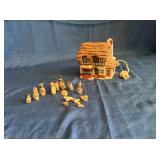 Dept 56 cottage, tiny Nativity