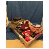 Storage box with outerwear