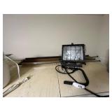 Work light and movie screen