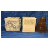 Tissue holders and lamp shade