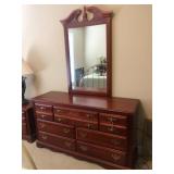 Dresser with mirror by Broyhill