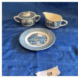 Currier and Ives dinnerware
