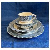Currier and Ives dinnerware