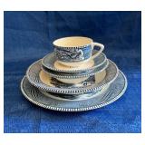 Currier and Ives dinnerware