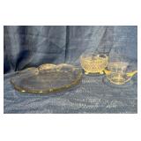 Glass serving dishes