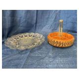 Egg dish and nut holder