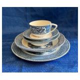 Currier and Ives dinnerware