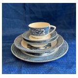 Currier and Ives dinnerware