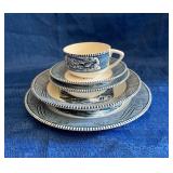 Currier and Ives dinnerware