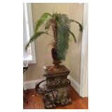 Plant stand w/ artificial tree
