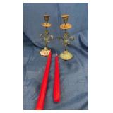 Brass candlesticks