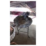 METAL BIRD BATH