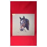 G STEPHENS OIL ON BOARD HORSE PORTRAIT